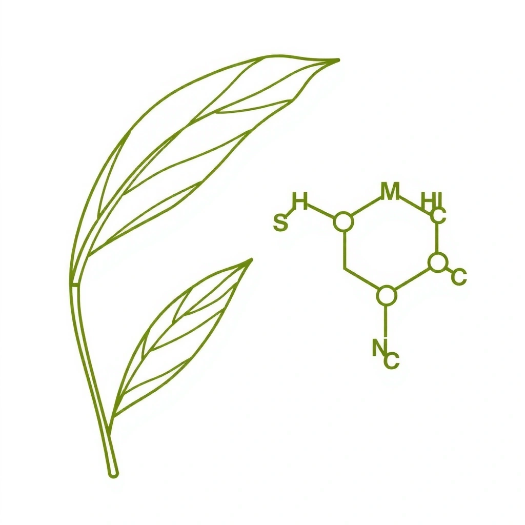 Natural ingredients line art